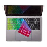 Philbert MacBook Pro 13" (2017) / 12" (2015 - 2019) Keyboard Cover m. Dansk Tastatur - Regnbue