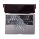 Philbert MacBook Pro 13" (2017) / 12" (2015 - 2019) Keyboard Cover m. Europeisk Tastatur - Transparent / Svart