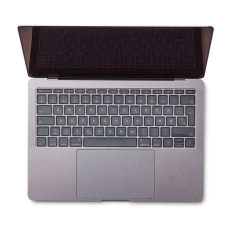 Philbert MacBook Pro 13" (2017) / 12" (2015 - 2019) Keyboard Cover m. Europeisk Tastatur - Transparent / Svart