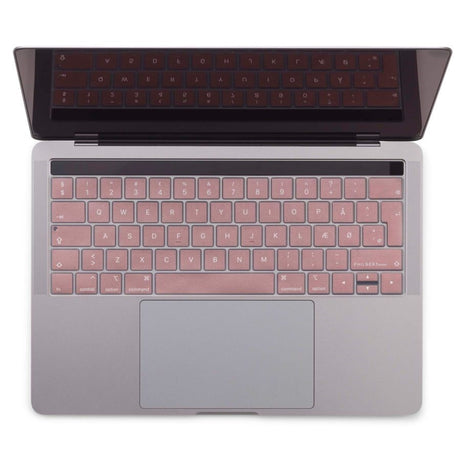 Philbert MacBook Pro 13" TB / 15" TB Tastaturdeksel med Dansk Layout - Rosa