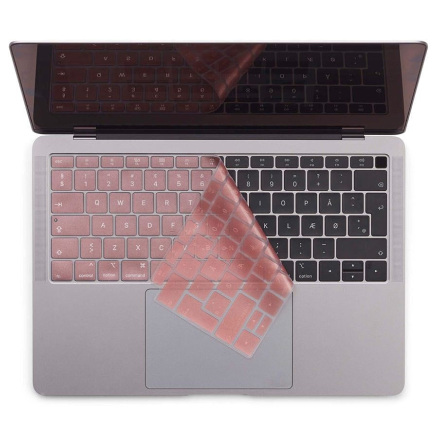 Philbert MacBook Air 13" (2018-2019) Keyboard Deksel m. Dansk Tastatur - Rosa