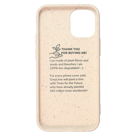 iPhone 12 Mini GreyLime 100% Plantebasert Deksel - Beige - Kjøp et Deksel & Plant et Tre