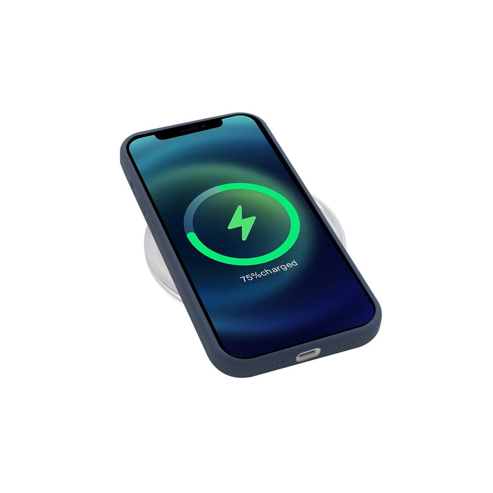 GreenMind iPhone 12 Mini Fôret Silikon Deksel - Blå