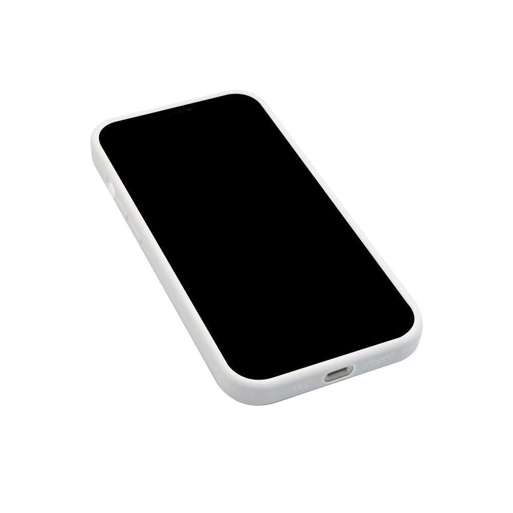 GreenMind iPhone 13 Pro Fôret Silikon Deksel - Hvit