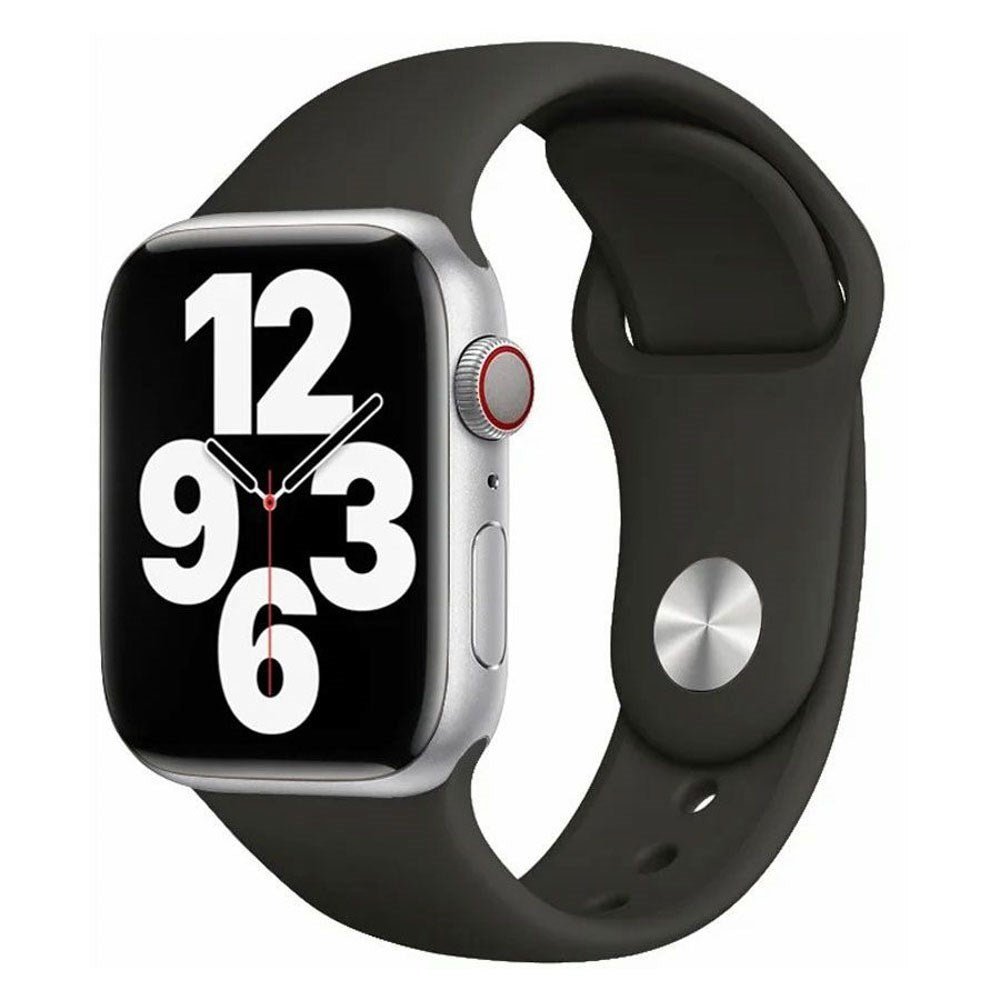Apple Watch (42/44/SE/45/46/49 mm) Lippa Silikon Stropp – Mørkegrå