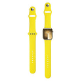 Apple Watch (42/44/SE/45/46/49 mm) Lippa Silikon Stropp – Gul