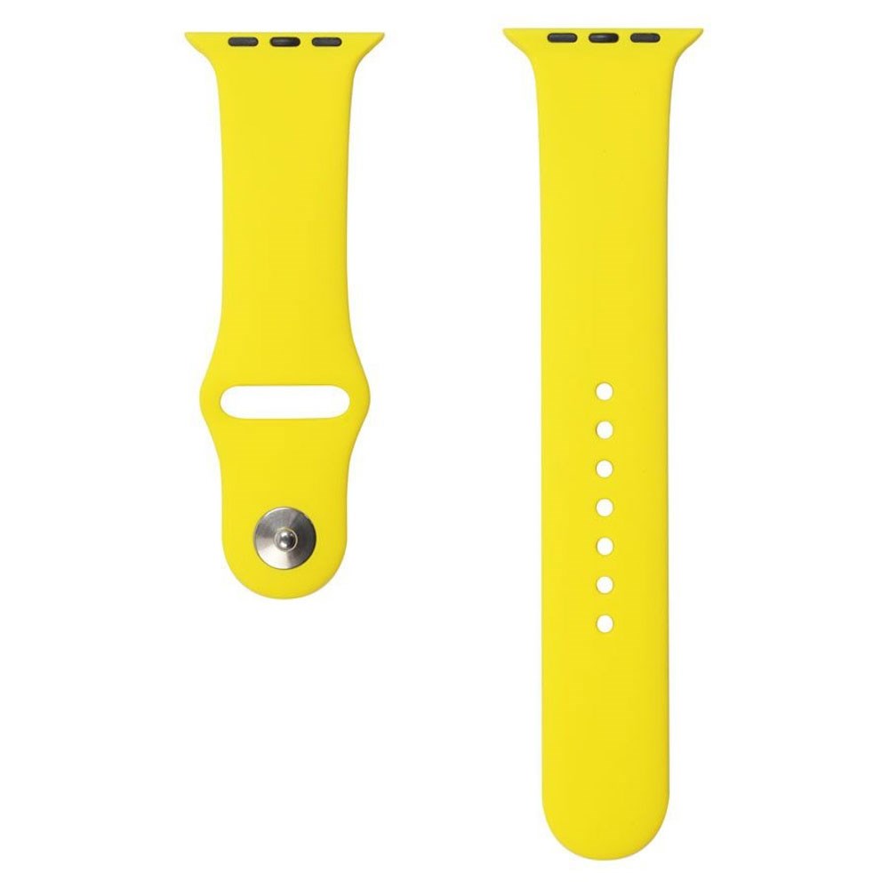 Apple Watch (42/44/SE/45/46/49 mm) Lippa Silikon Stropp – Gul