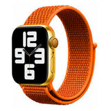 Apple Watch (38/40/SE/41/42mm) Lippa Nylonstropp - Oransje