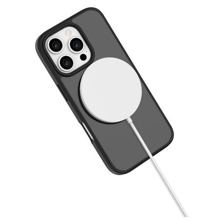 iPhone 16 Pro Lippa Hybrid Plast Deksel med 360 Roterende Kickstand – MagSafe Kompatibelt – Matt / Svart