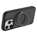 iPhone 16 Pro Lippa Hybrid Plast Deksel med 360 Roterende Kickstand – MagSafe Kompatibelt – Matt / Svart
