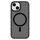iPhone 15 Lippa Hybrid Plast Deksel – MagSafe Kompatibelt – Matt / Svart