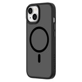 iPhone 15 Lippa Hybrid Plast Deksel – MagSafe Kompatibelt – Matt / Svart