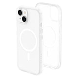 iPhone 15 Lippa Hybrid Plast Deksel – MagSafe Kompatibelt – Gjennomsiktig / Hvit
