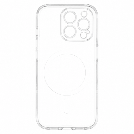 iPhone 15 Pro Lippa Hybrid Plast Deksel – MagSafe Kompatibelt – Gjennomsiktig / Hvit