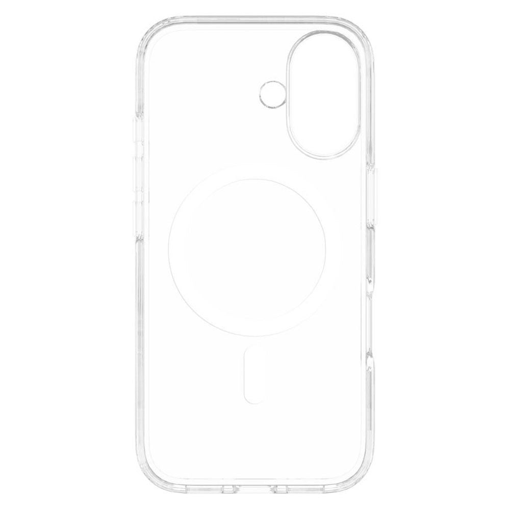 iPhone 16 Lippa Hybrid Plast Deksel – MagSafe Kompatibelt – Gjennomsiktig / Hvit