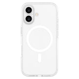 iPhone 16 Lippa Hybrid Plast Deksel – MagSafe Kompatibelt – Gjennomsiktig / Hvit