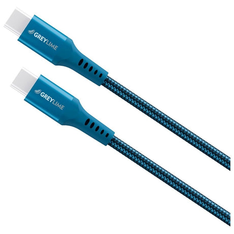 GreyLime 60W Flettet USB-C til USB-C Kabel 50 cm- Blå