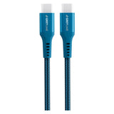 GreyLime 60W Flettet USB-C til USB-C Kabel 50 cm- Blå