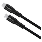 GreyLime 60W Flettet USB-C til USB-C Kabel 3 meter - Svart