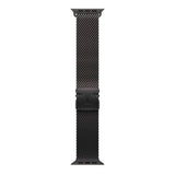 Apple Watch (42/44/SE/45/46/49 mm) Lippa Rustfritt Stålstropp med Lås – Svart