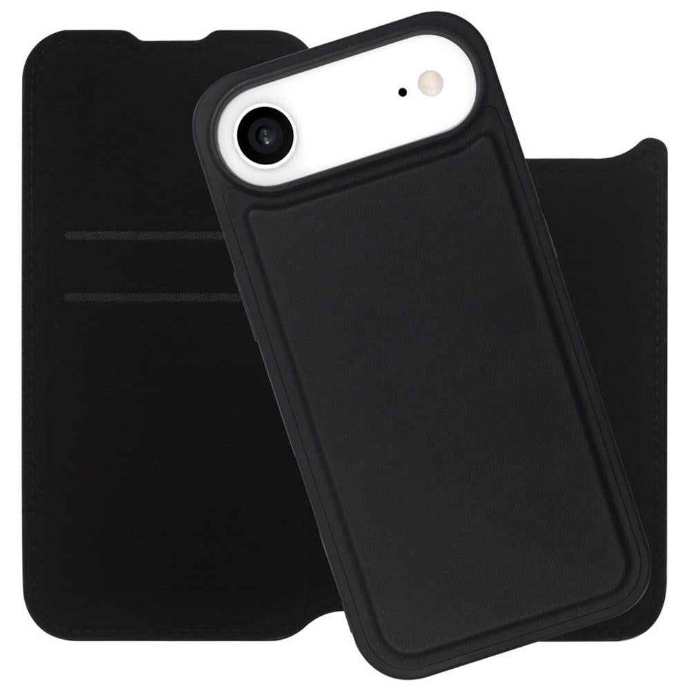 iPhone Air Lippa 2-i-1 Wallet Flip Deksel - Svart