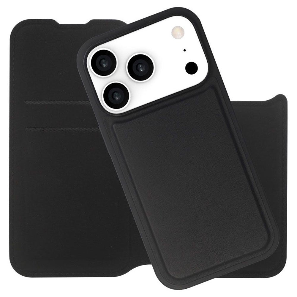 iPhone 17 Pro Lippa 2-i-1 Wallet Flip Deksel - Svart