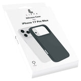 iPhone 17 Pro Max Lippa Silikon Deksel - MagSafe Kompatibel - Svart