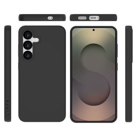 Samsung Galaxy S25 Lippa Silikon Deksel - Svart