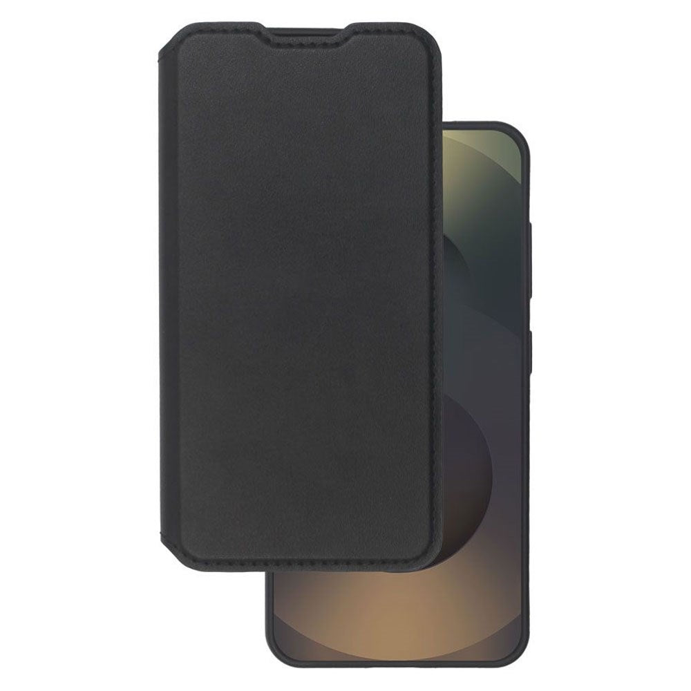 Samsung Galaxy S25 Lippa 2-i-1 Wallet Flip Deksel - Svart