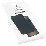 Samsung Galaxy S25 Lippa 2-i-1 Wallet Flip Deksel - Svart