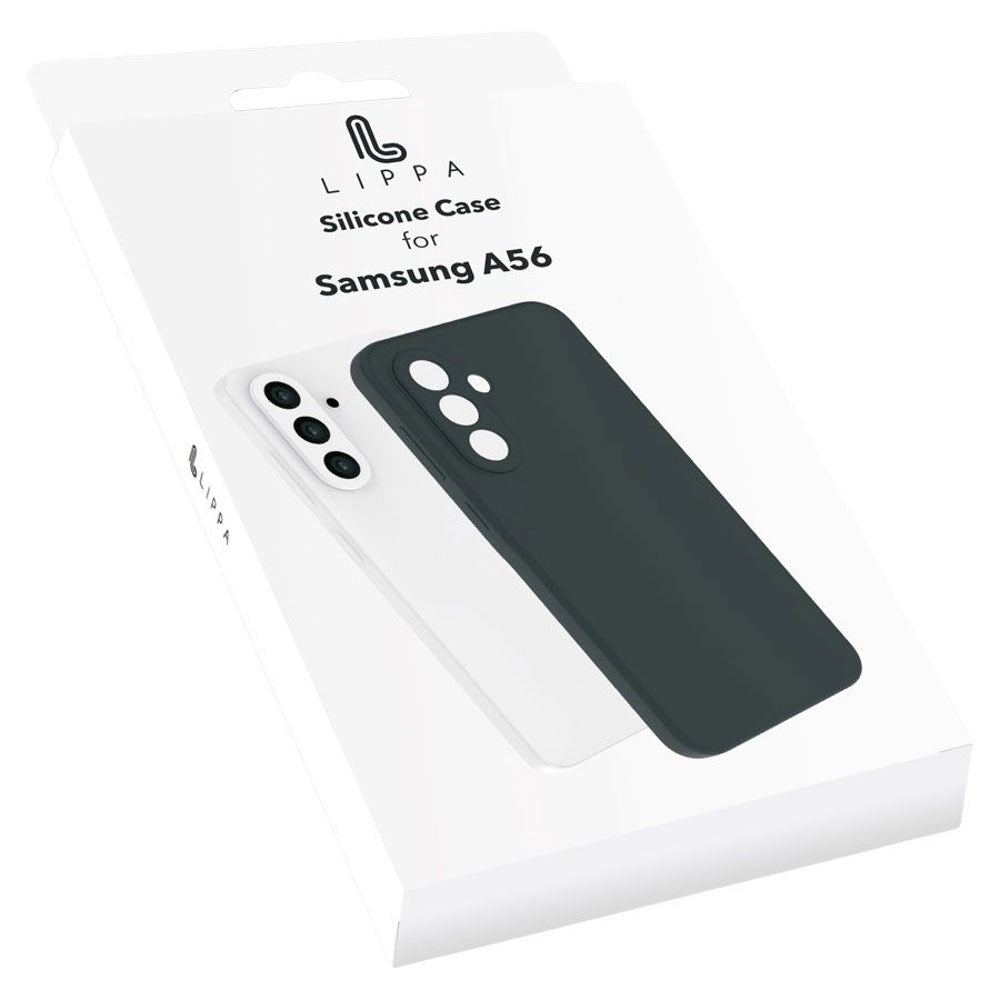 Samsung Galaxy A56 Lippa Silikon Deksel - Svart