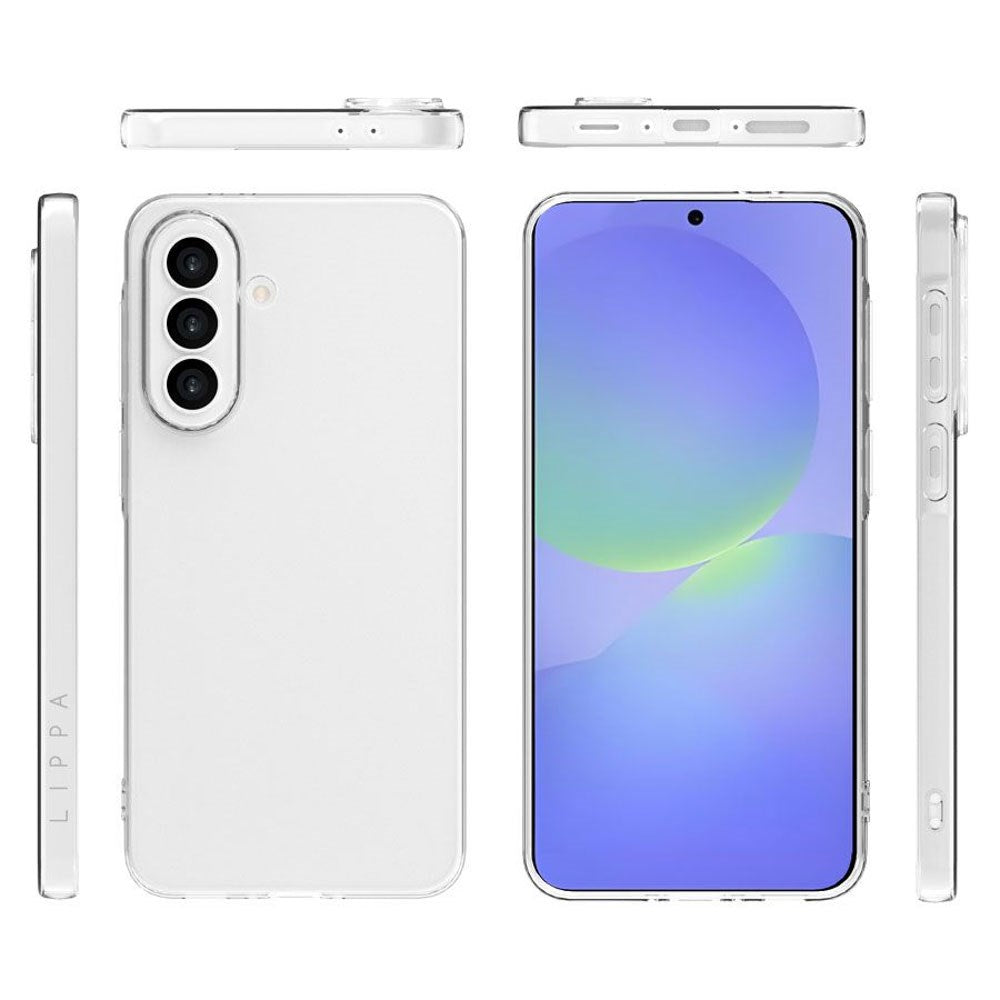 Samsung Galaxy A37 Lippa Fleksibelt Plast Deksel - Gjennomsiktig