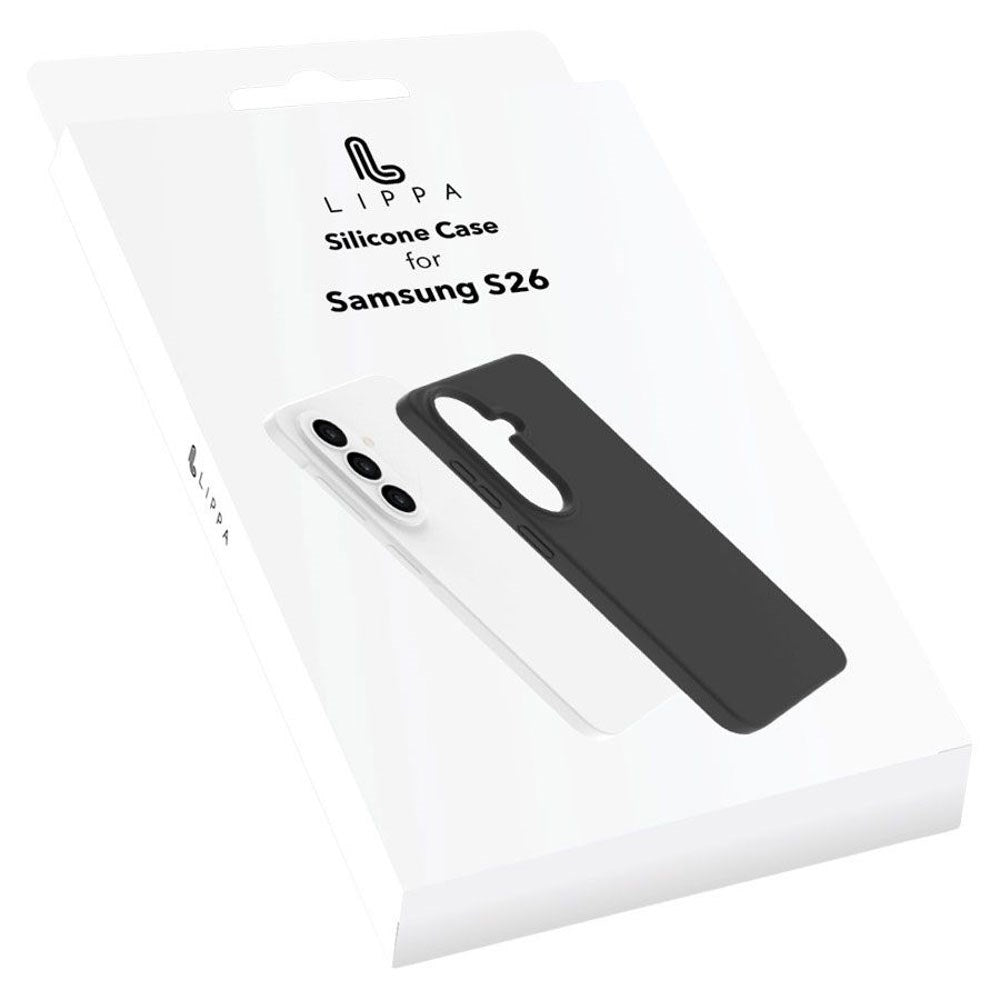 Samsung Galaxy S26 Lippa Silikon Deksel - Svart