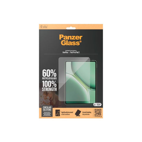 PanzerGlass OnePlus Pad 2 Ultra-Wide Fit Skjermbeskyttelsesglass - Gjennomsiktig