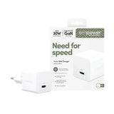 empower by PanzerGlass Turbo 30W Vegglader m. 1x USB-C – Silver White