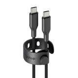 empower by PanzerGlass Racing 60W USB-C til USB-C Kabel – 2m – Space Black