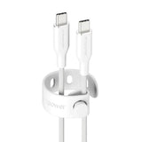 empower by PanzerGlass Racing 60W USB-C til USB-C Kabel – 2m – Silver White