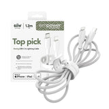 empower by PanzerGlass Racing 60W USB-C til Lightning Kabel – 1.2m – Silver White