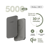 empower by PanzerGlass empower Bank - 5000 mAh - Qi2 / MagSafe Kompatibel - Titanium