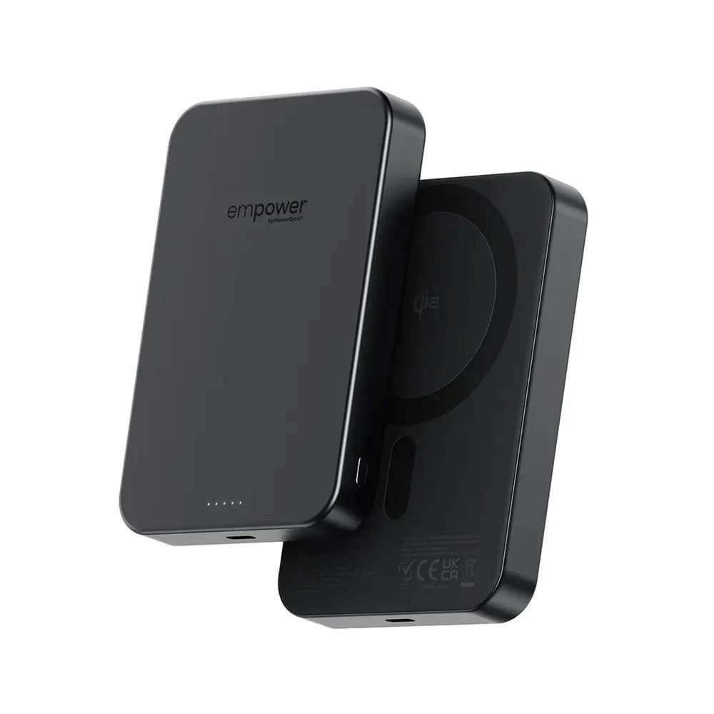 empower by PanzerGlass empower Bank - 10.000 mAh - Qi2 / MagSafe Kompatibel - Space Black