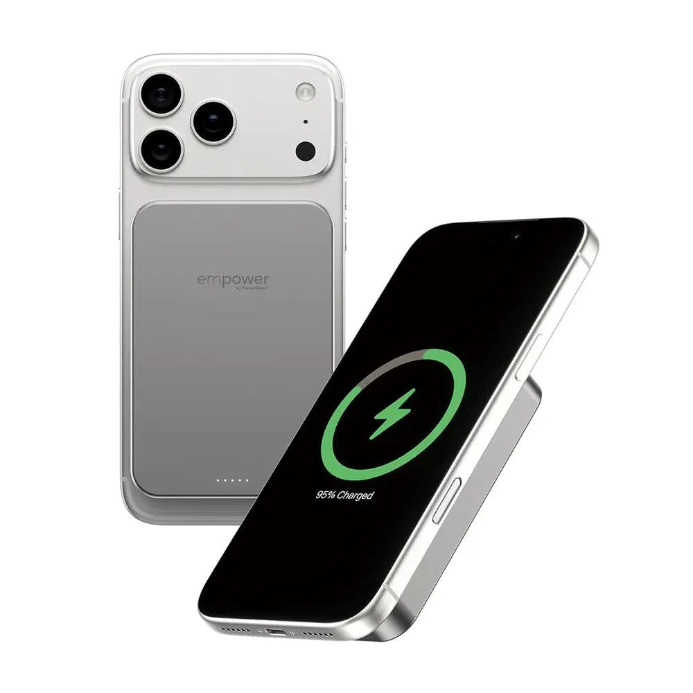 empower by PanzerGlass empower Bank - 10.000 mAh - Qi2 / MagSafe Kompatibel - Titanium