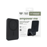 empower by PanzerGlass empower Bank m. Spin Stand - 5000 mAh - Qi2 / MagSafe Kompatibel - Space Black