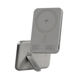 empower by PanzerGlass empower Bank m. Spin Stand - 5000 mAh - Qi2 / MagSafe Kompatibel - Titanium