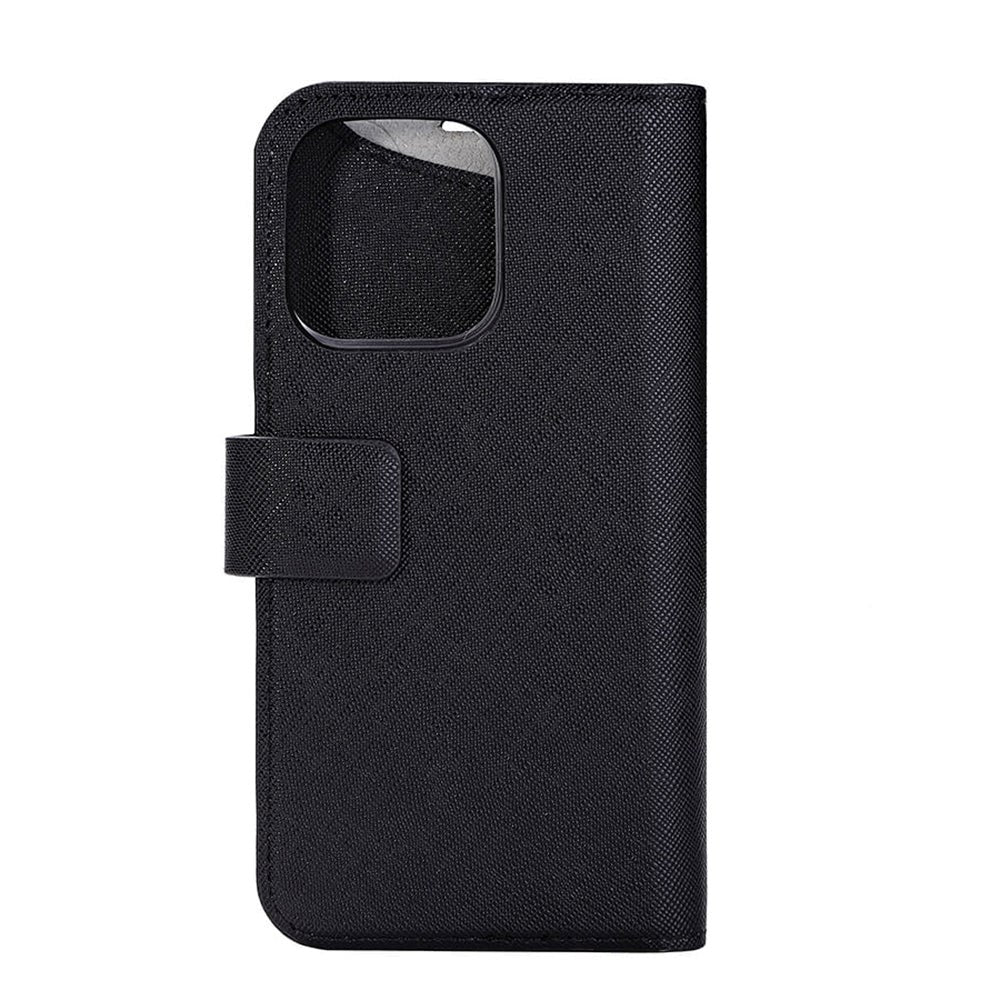 Onsala iPhone 14 Pro ONSALA Fashion Collection PU Skinn Flipdeksel med Magnet & Lommebok - Midnight Black