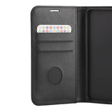 RadiCover Samsung Galaxy S25 Anti Stråling Kunst Skinn Flip Deksel med Lommebok - Svart