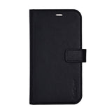 RadiCover Exclusive iPhone 17 Pro 2-in-1 Anti Stråling Ekte Skinn Flip Deksel med Lommebok - MagSafe Kompatibel - Svart