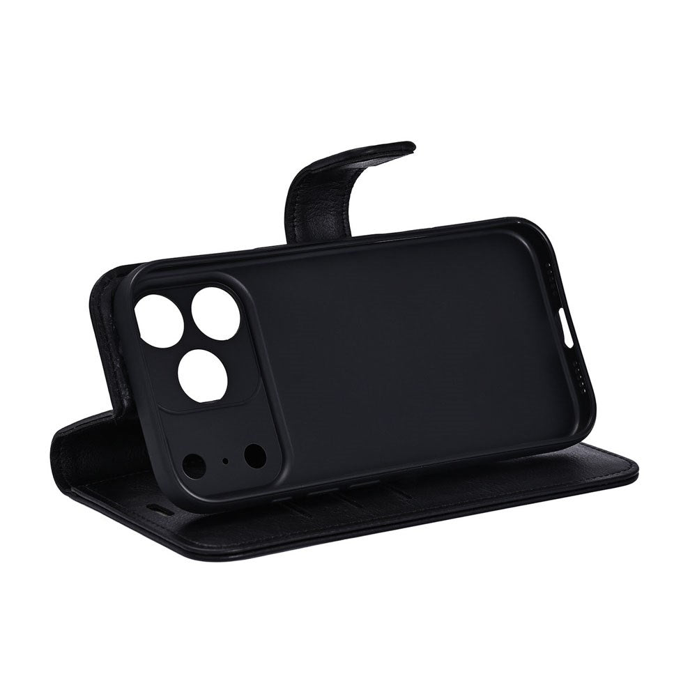 RadiCover iPhone 17 Pro Max Anti Stråling Kunstskinn Flip Deksel med Lommebok - Svart