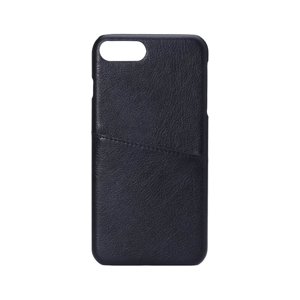 iPhone 8 Plus / 7 Plus / 6 Plus / 6(s) Plus Onsala Kunstskinn Deksel med Kortlomme - Svart