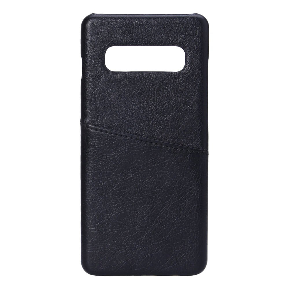 Samsung Galaxy S10+ (Plus) Onsala Kunstskinn Deksel med Kortlomme - Svart