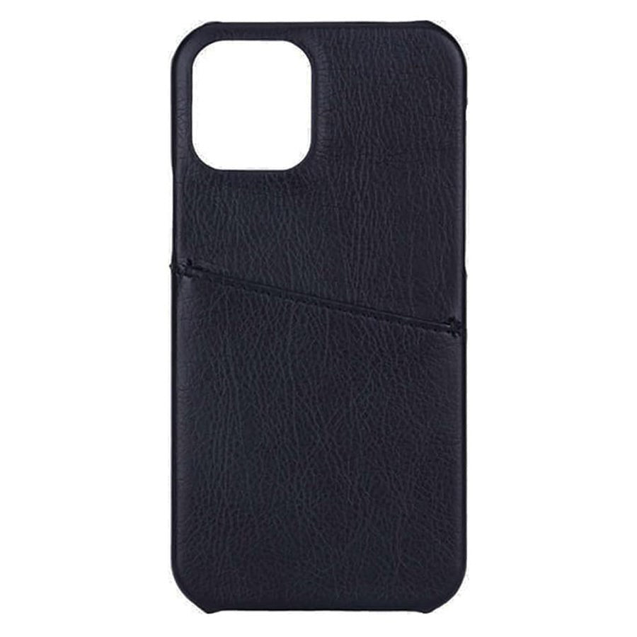 iPhone 12 Pro / 12 Onsala Collection Skinndeksel med Kortlomme - Svart